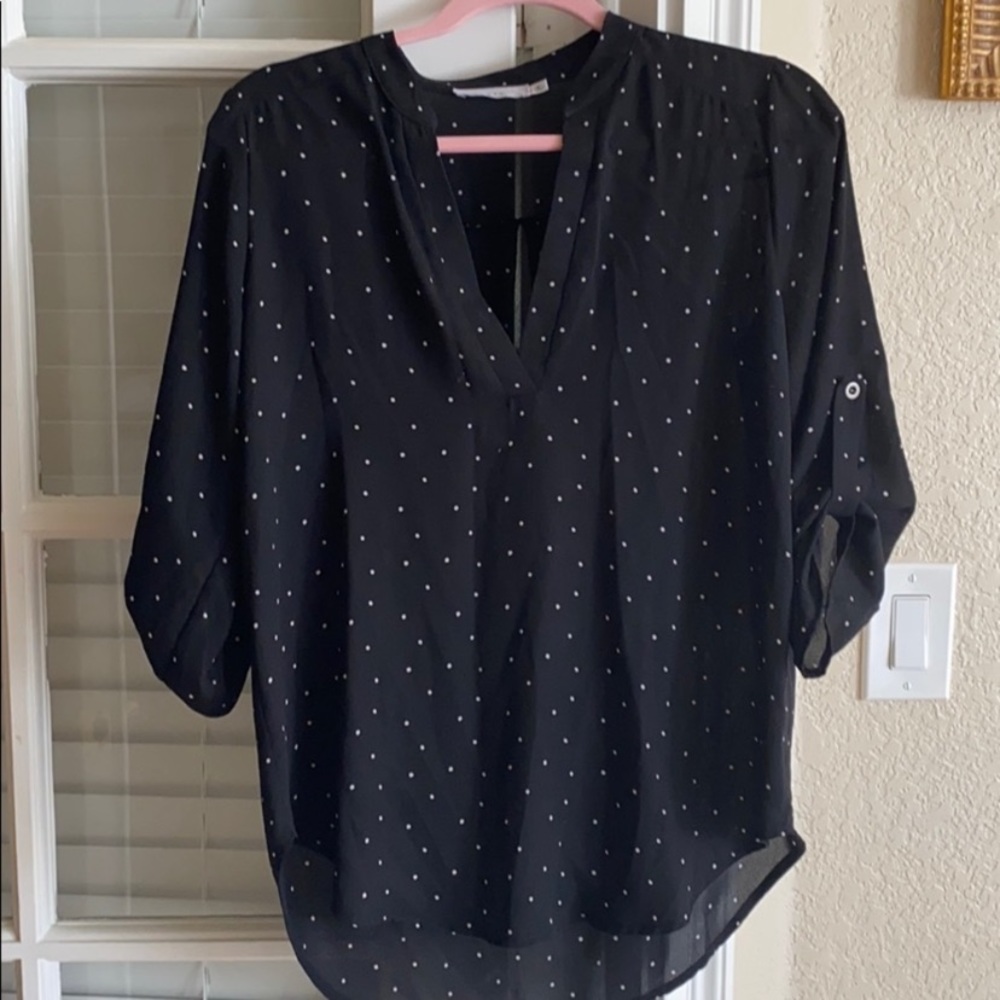 Lush M Polka Dot Blouse